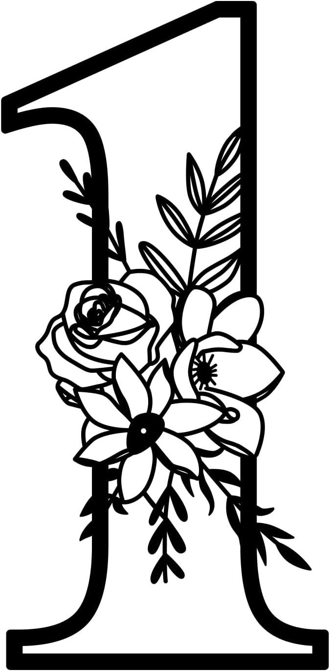 Durable 12 Inch Weather-Resistant Metal Wall Decor Floating Address Numbers