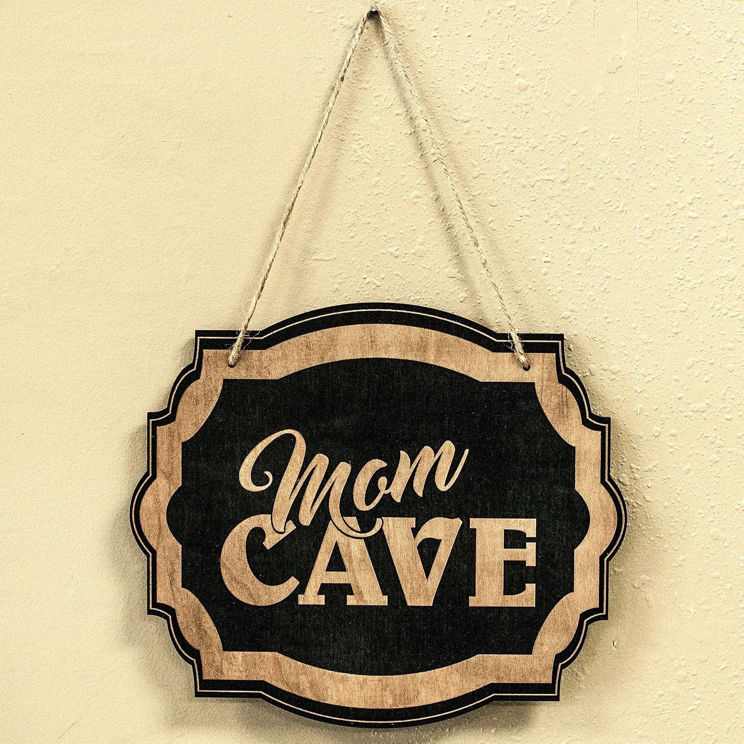 Sign – BLACK – Mom Cave 10×8