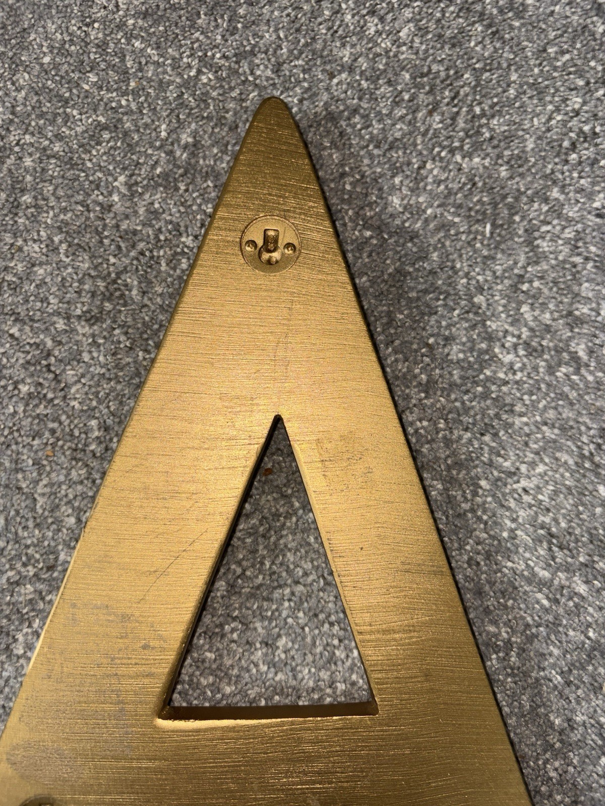 Large Gilt Wall Hang Gold Toned Letter A