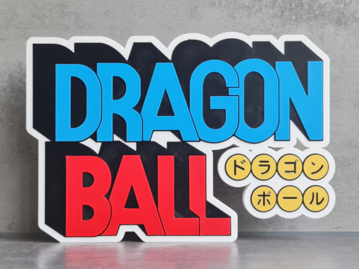 Dragon Ball Z 1986 Logo / Sign 3D Printed Wall Decor