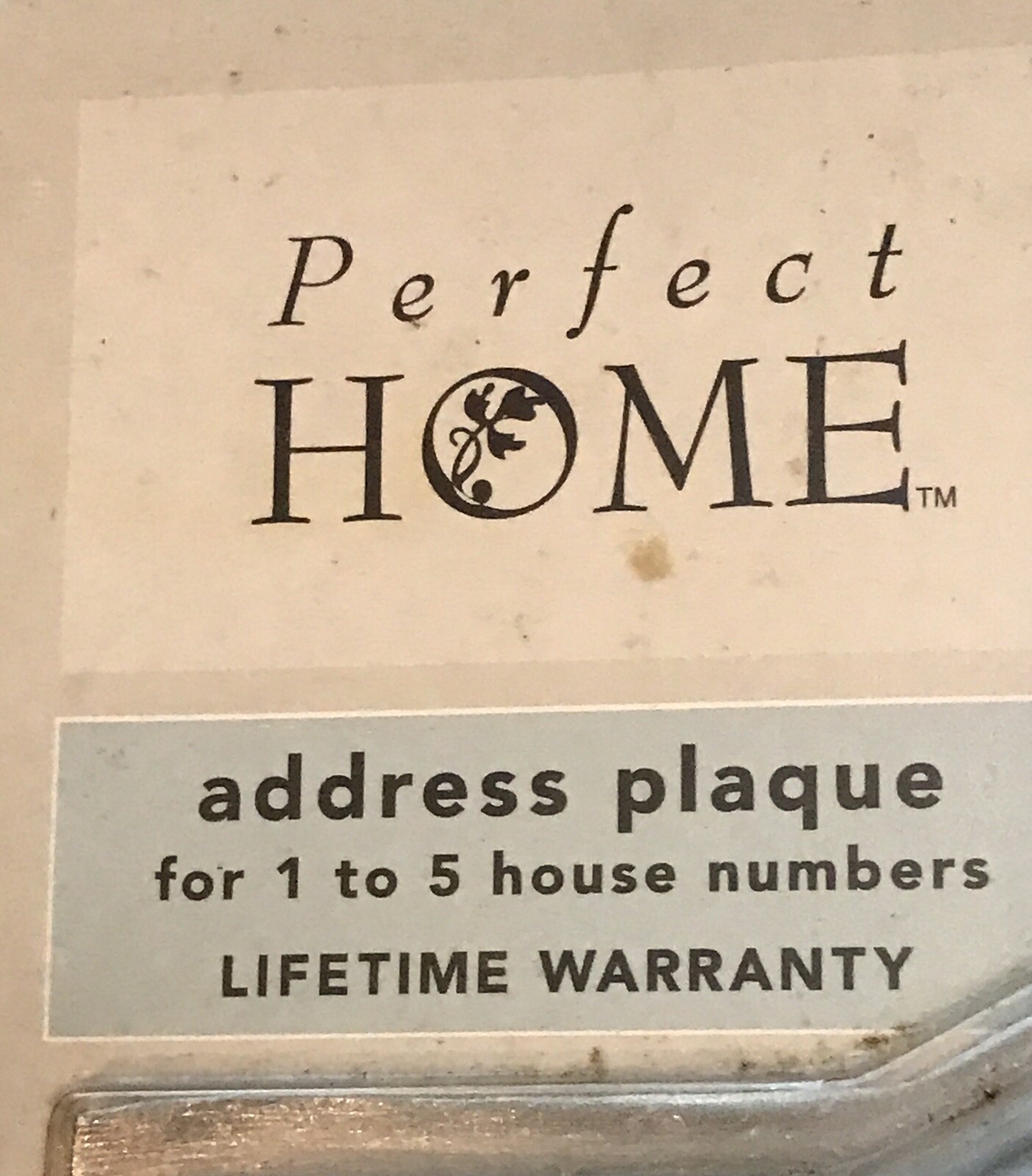 NEW BRUSHED NICKEL PERFECT HOME ADDRESS PLAQUE 1-5 NUMBERS /GIFT 4 NEW HOMEOWNER