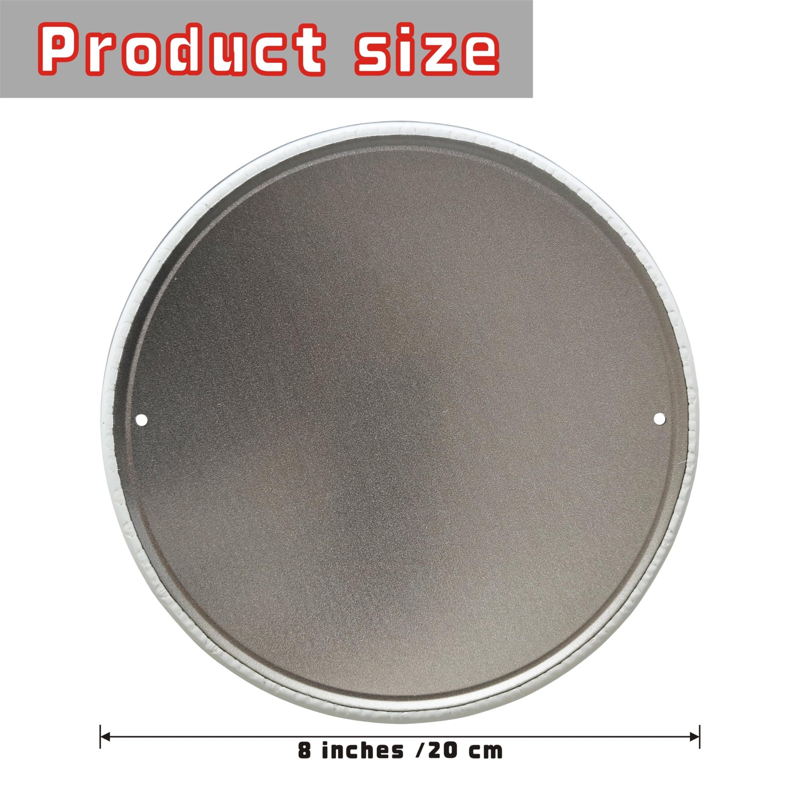 Welcome to My Happy Place Plaque, Round Metal Wall Decor,Home Dining Room, Beige
