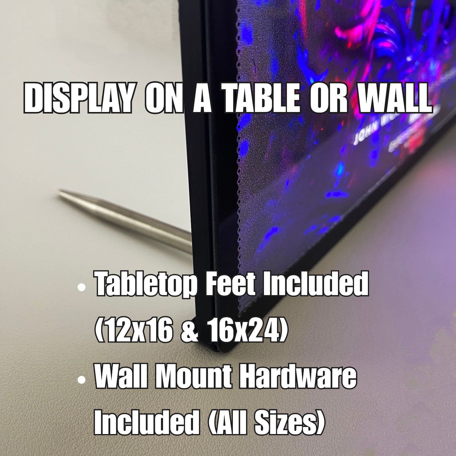 LED Backlit Cyberpunk Wall Art Lighted Frame – new york city night life
