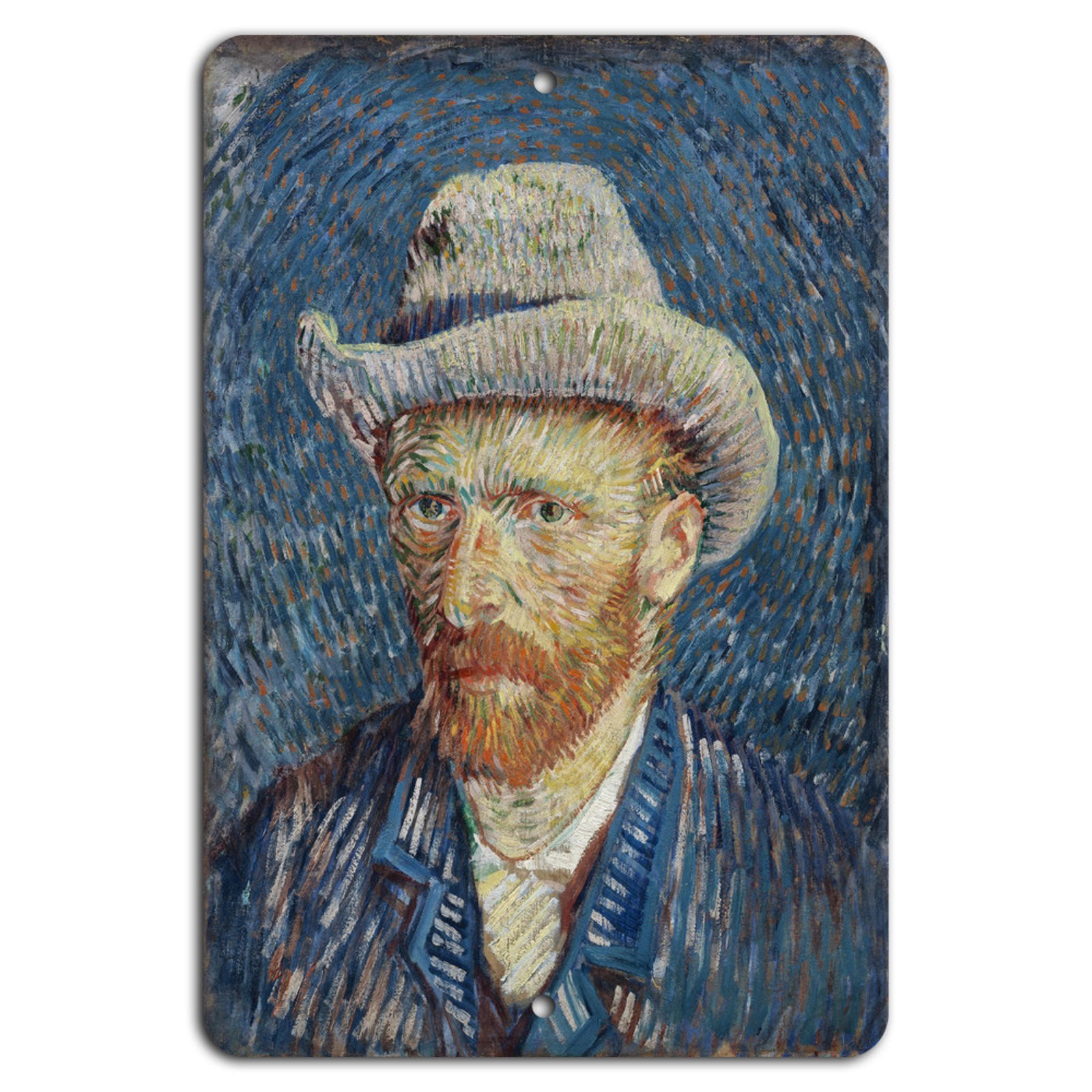 Self-Portrait Sign BanginPrints Aluminum Vertical Rectangle Metal