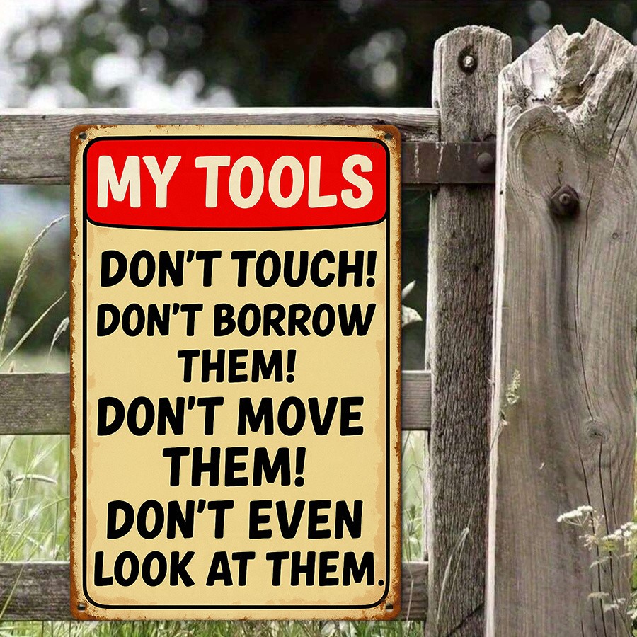 Metal Art Card One Piece My Tools Aluminum Sign Many Sizes Available