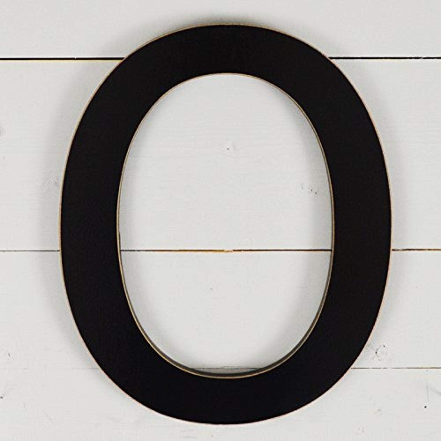 UNFINISHEDWOODCO 11.5″ Typewriter Wall Decor Wood Letter, Black O-11.5 Inches
