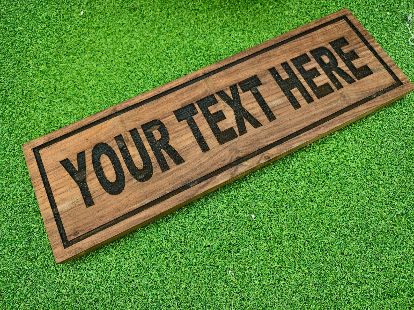 Custom Wooden Sign with Your Text | Personalized Rustic Home Garden Decor Gift