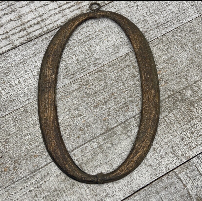 Antique Gold Metal “ O” Letter