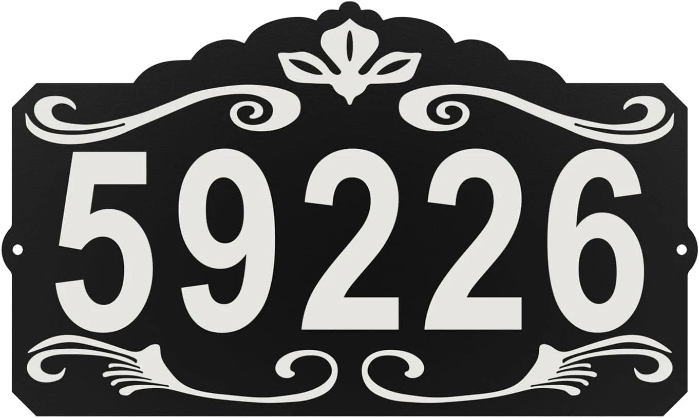 Address Sign, House Number, Waterproof and Rustproof 8 X 13.4 Inch Address Plaqu