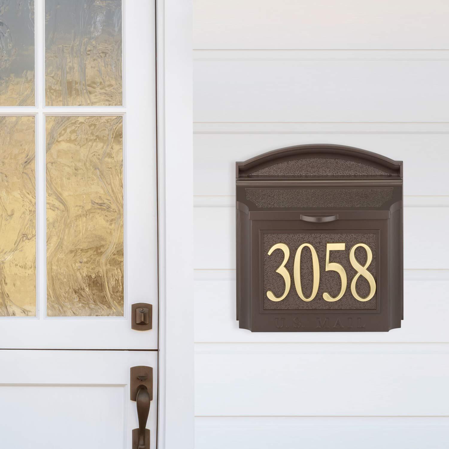 Whitehall Design-It House Number 2 Plaque – 4.75″ Gold Finish