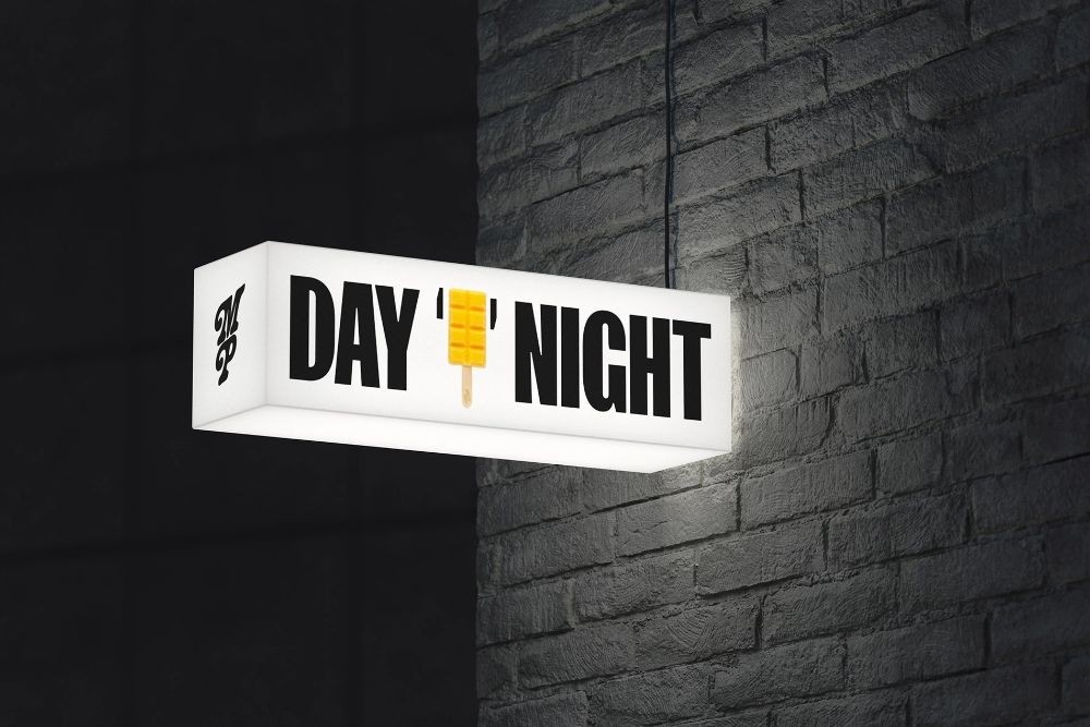 Custom LED Blade Sign – 3D Light Box Business Logo Wall Mounted Outdoor Sign