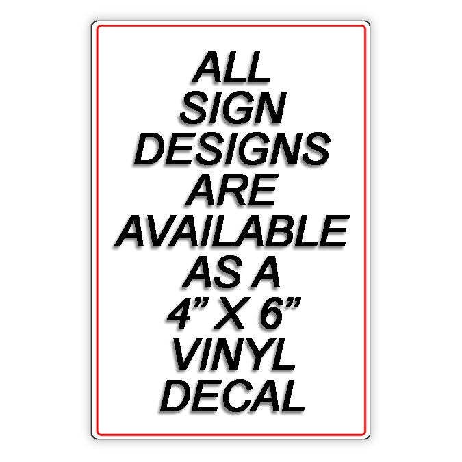Do Not Block Mailbox Sign / Decal No Parking Warning Towed Vehicle Car Sign /