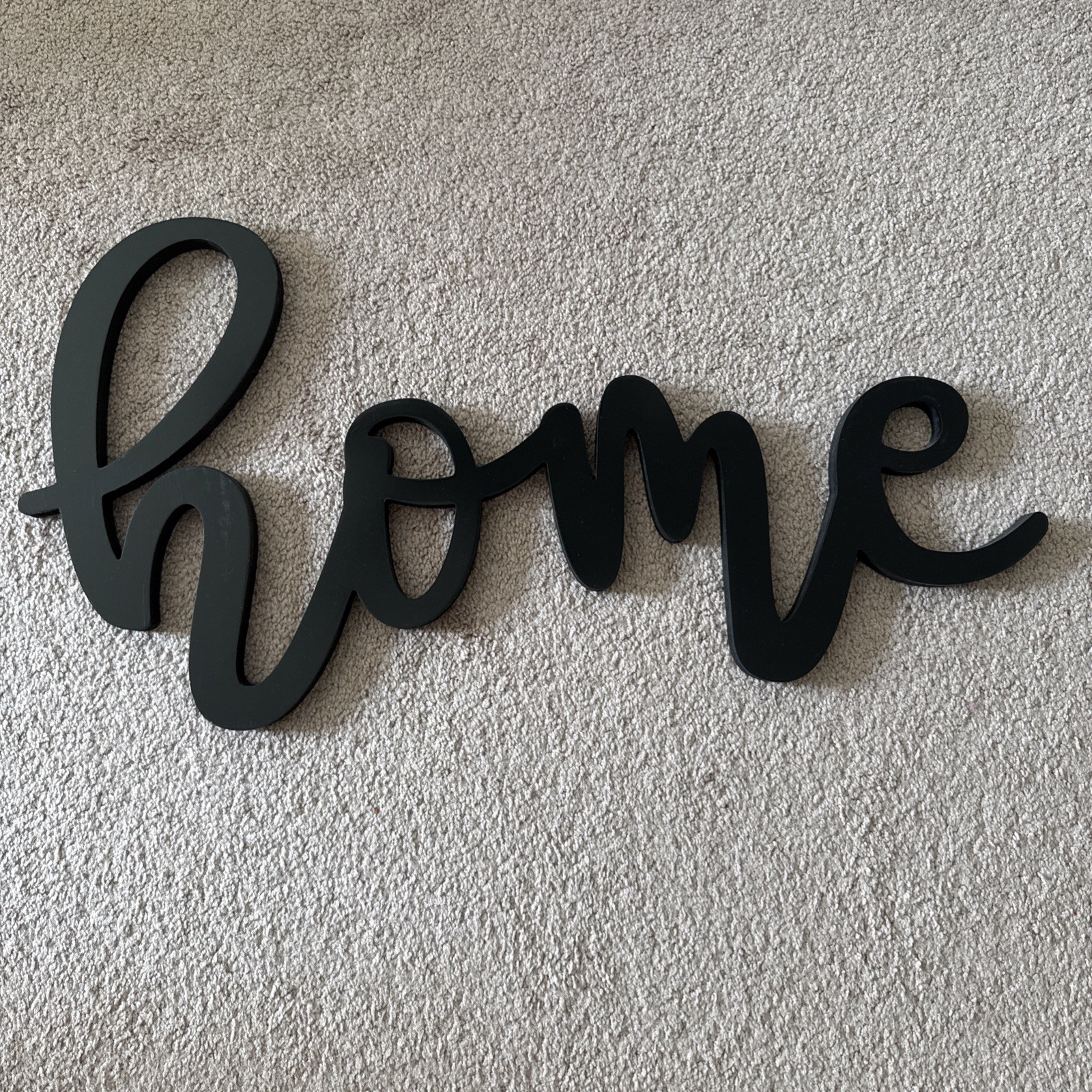 HOME Wall-Hanging Sign Compressed Wood – Large (28” Long)