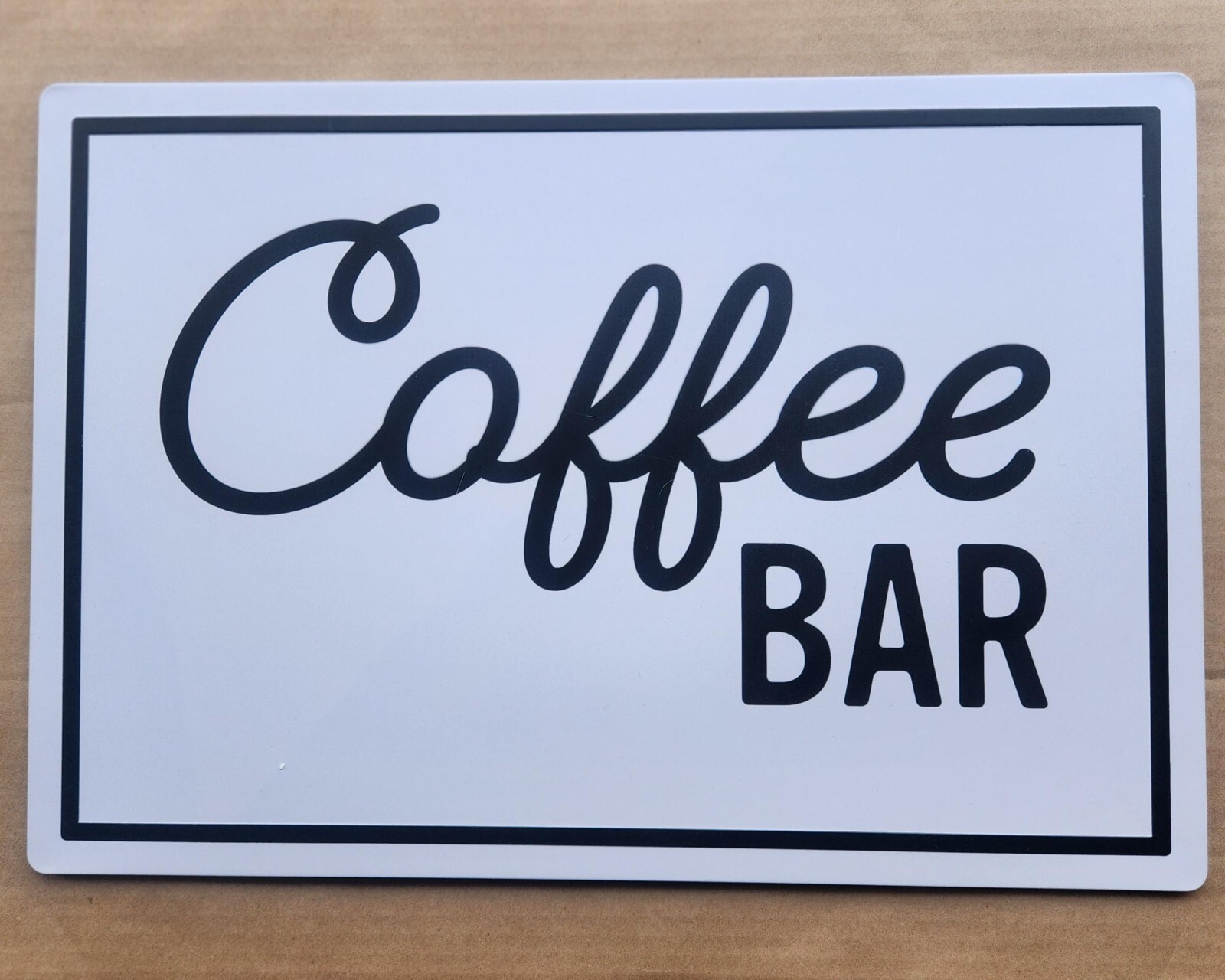Funny Metal Sign – 19″ X 13″ – Coffee Bar – Black & White