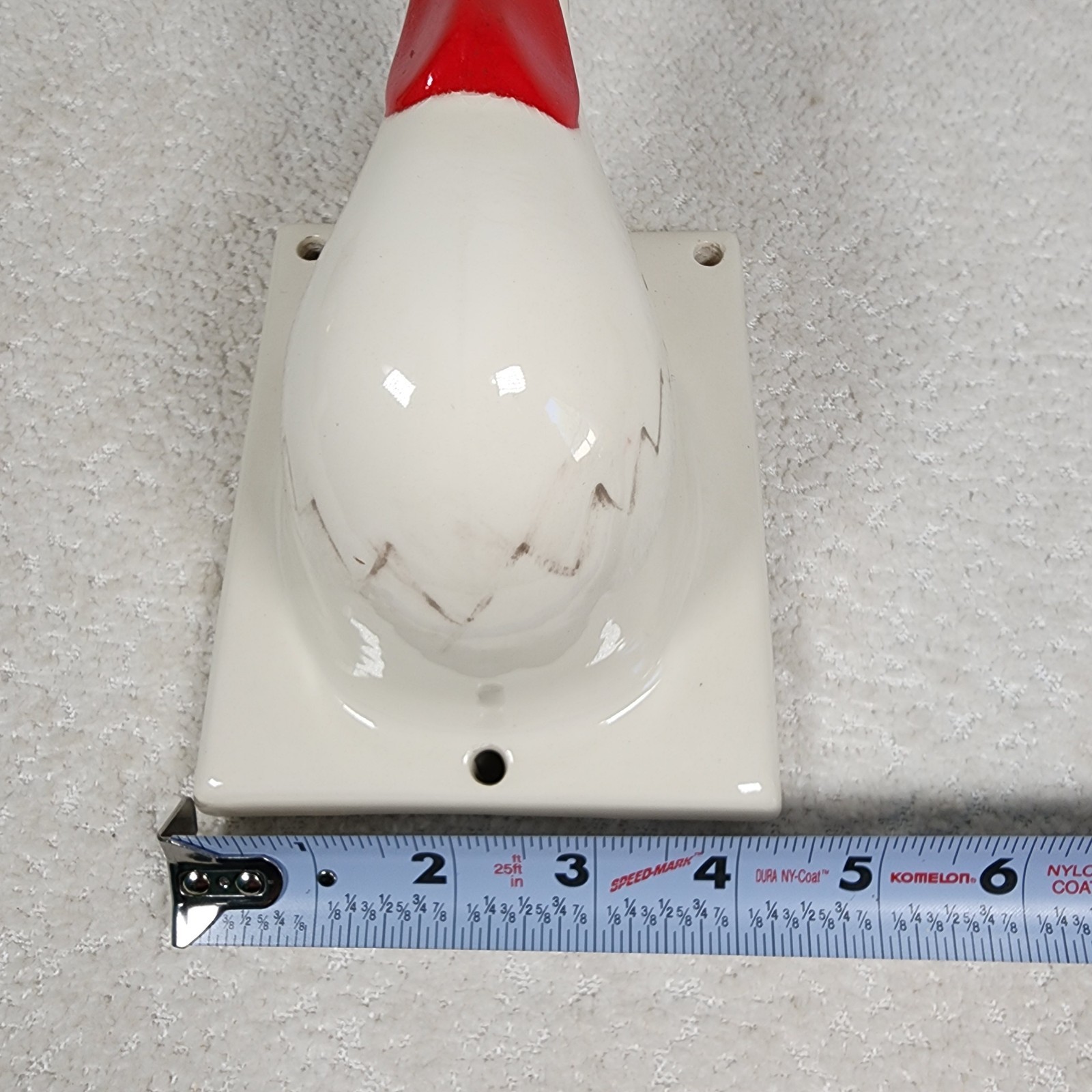 Vintage Rooster Chicken Hook Ceramic Tea Towel Holder / Wall Mount Kitchen Décor