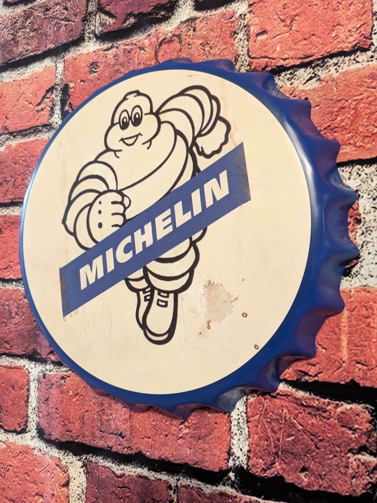 Michelin Man Tire Sign (14″) Mancave Garage Bar Patio Home Decor Father’s Day