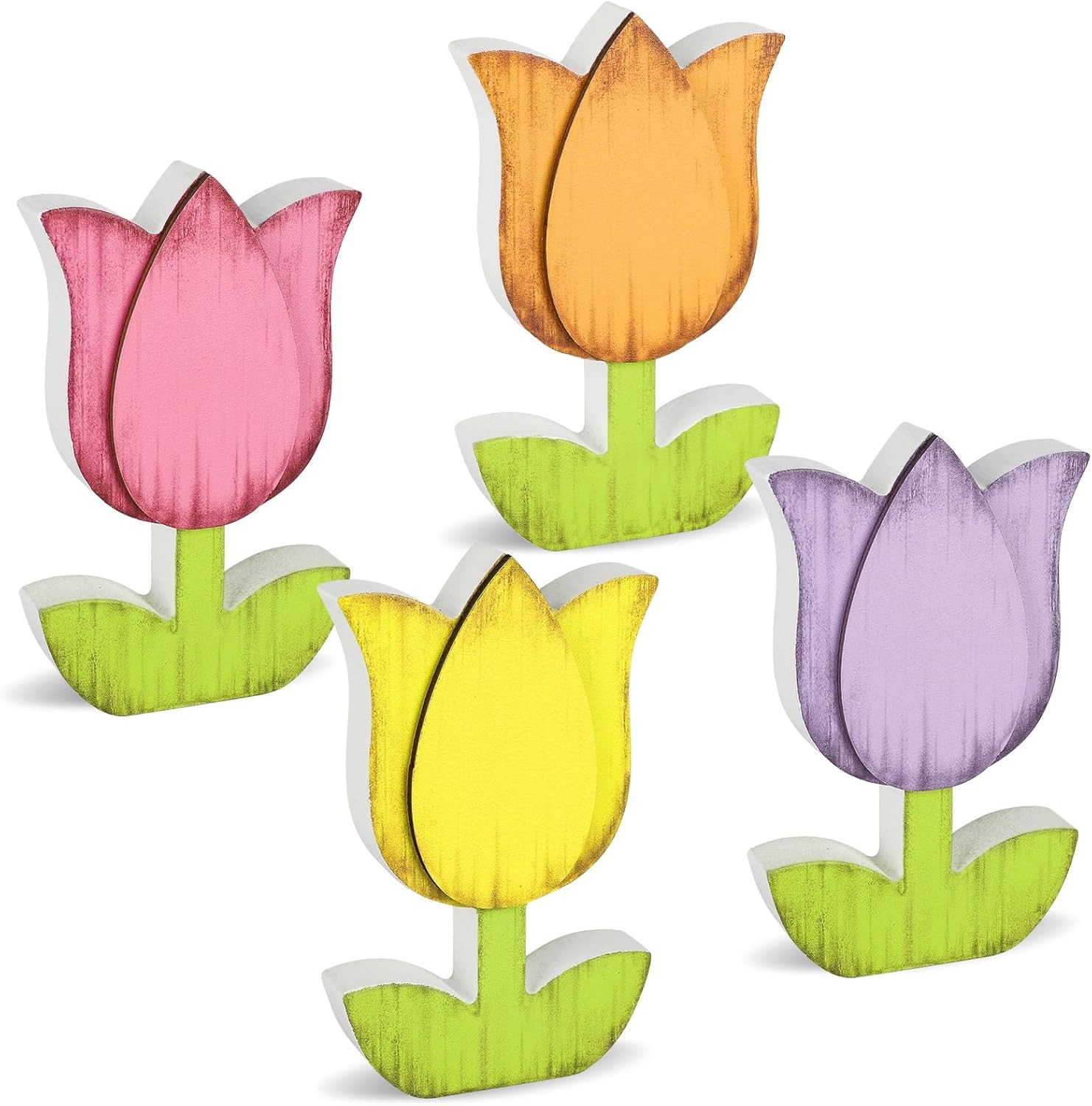 Signs Rustic Spring Decor Colorful Floral Tabletop