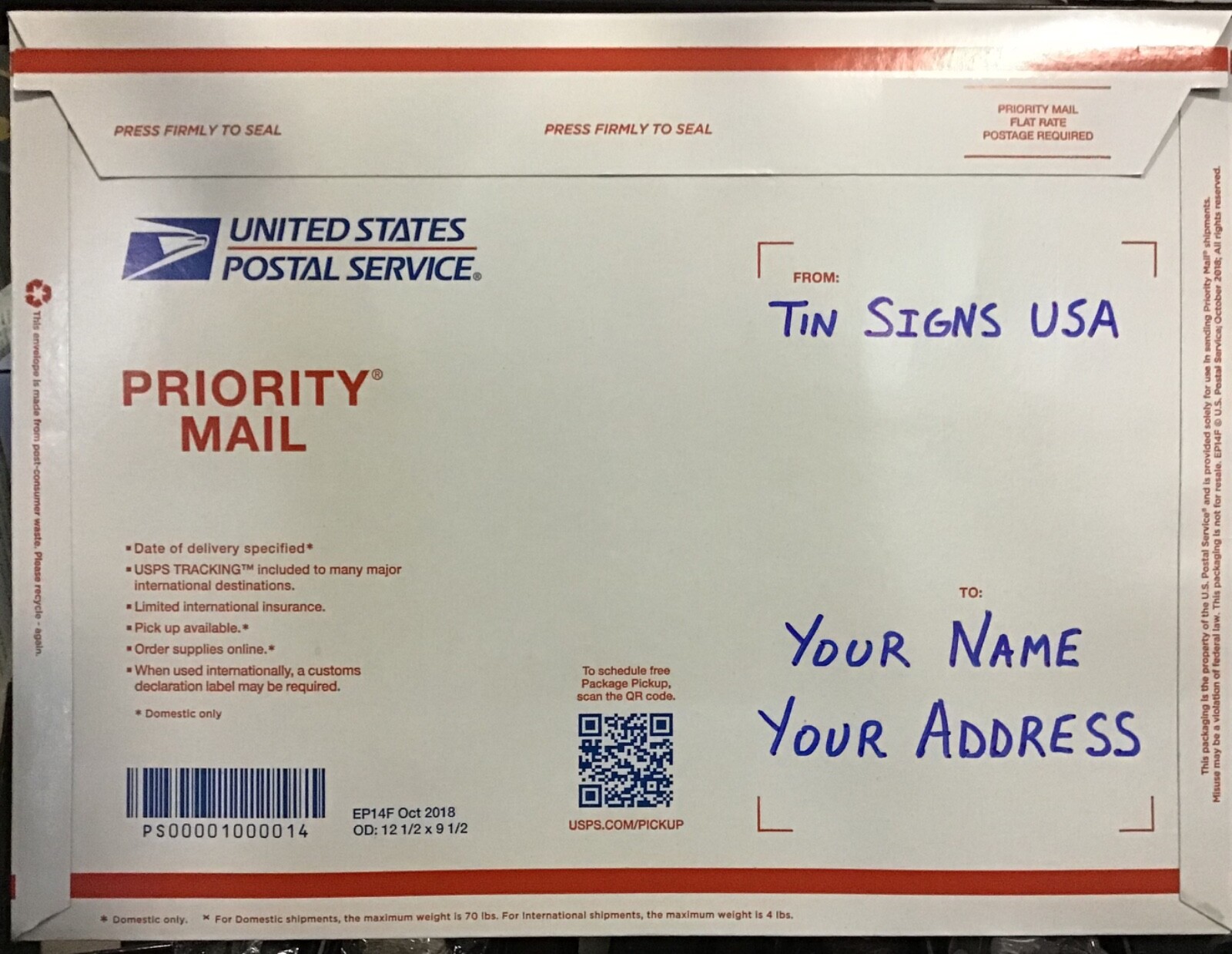 8×12 TIN SIGNS 2pc SET Cat house funny pet mortgage door wall vintage plaques