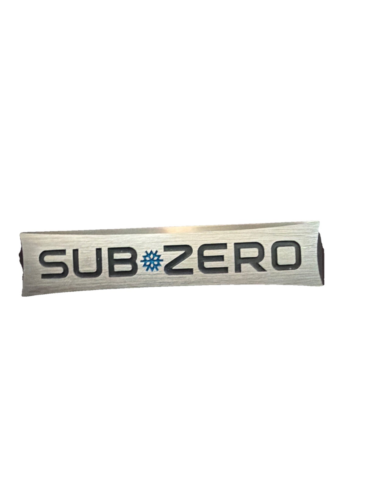 Subzero Stainless Steel Steel Plaque 1 By 3.5 Inch