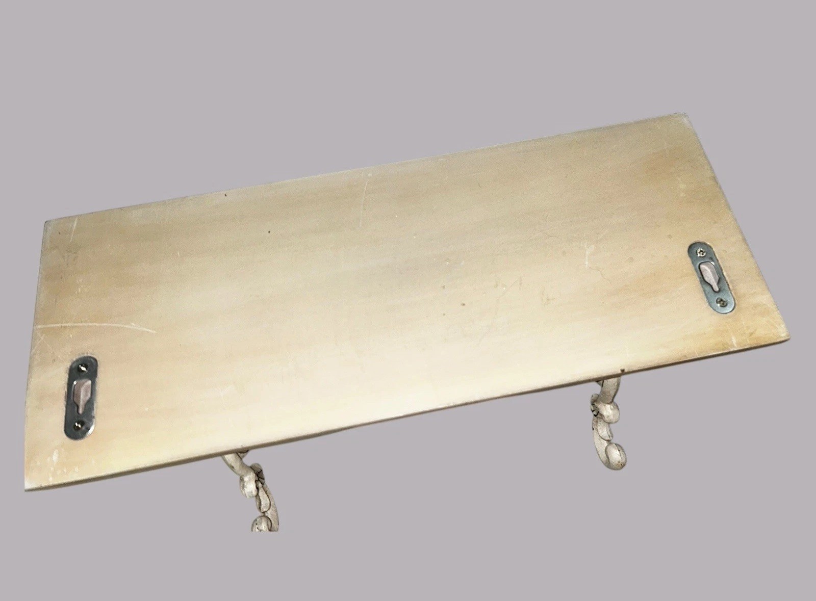 Rustic 3 HOOK RACK Wood MDF Cream Cottage Chic French Country 13.5” L x 5″ H