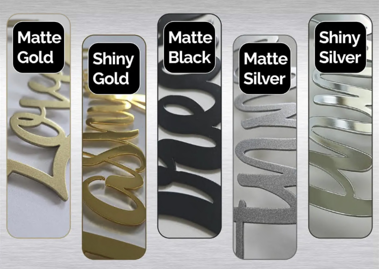 Personalized Metal Name Sign Wall Art Custom Hands Heart Couple Wedding Gift