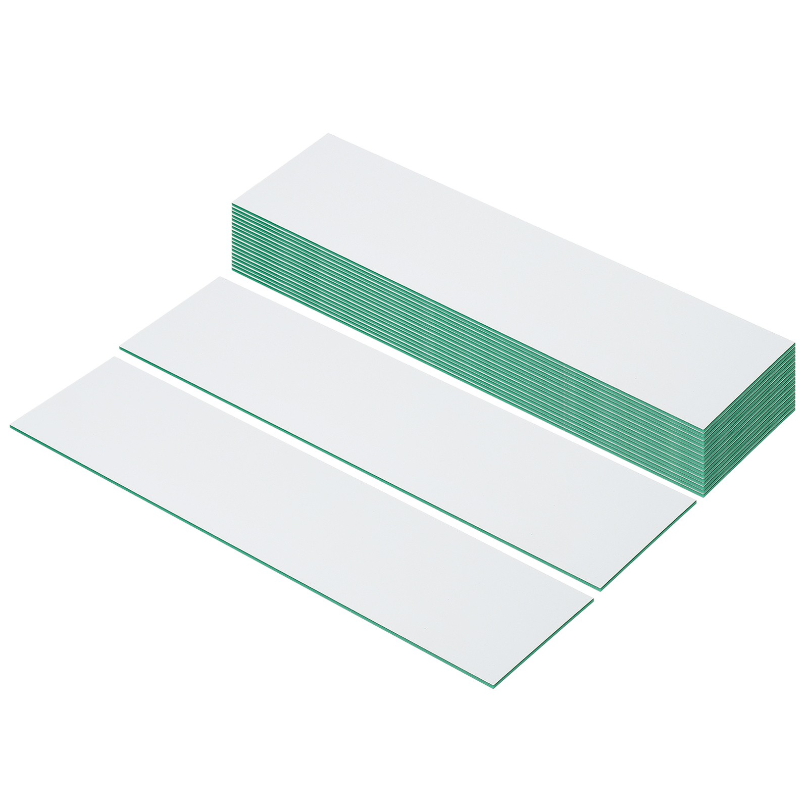 8″x2″ Blank Name Plates, 20 Pack Custom Engraved Name Plate, White, Green