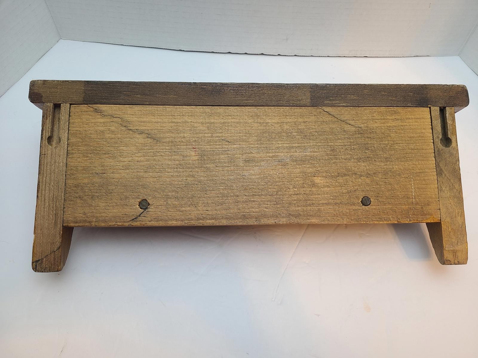 Wooden Vintage 13.5 Inch Wall Shelf Rack I Love Pigs Farmhouse Country Cottage