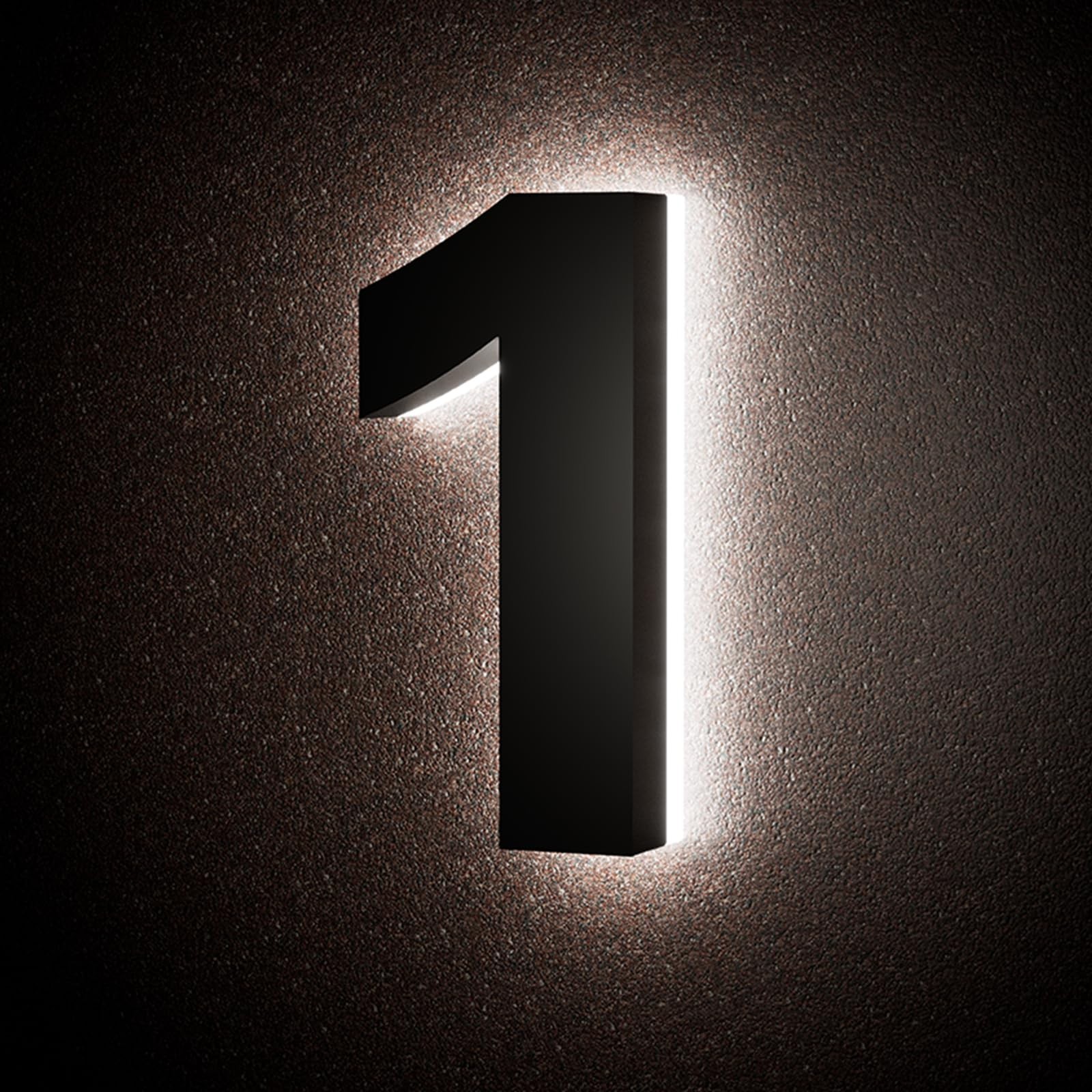 5″ LED Backlit House Numbers, Stainless Steel Lighted Address Sign, Waterproof M