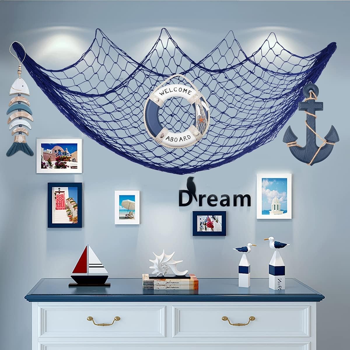 Versatile 7.7″ x 13″ Wooden Anchor Decor with Rope – Perfect Gift Idea