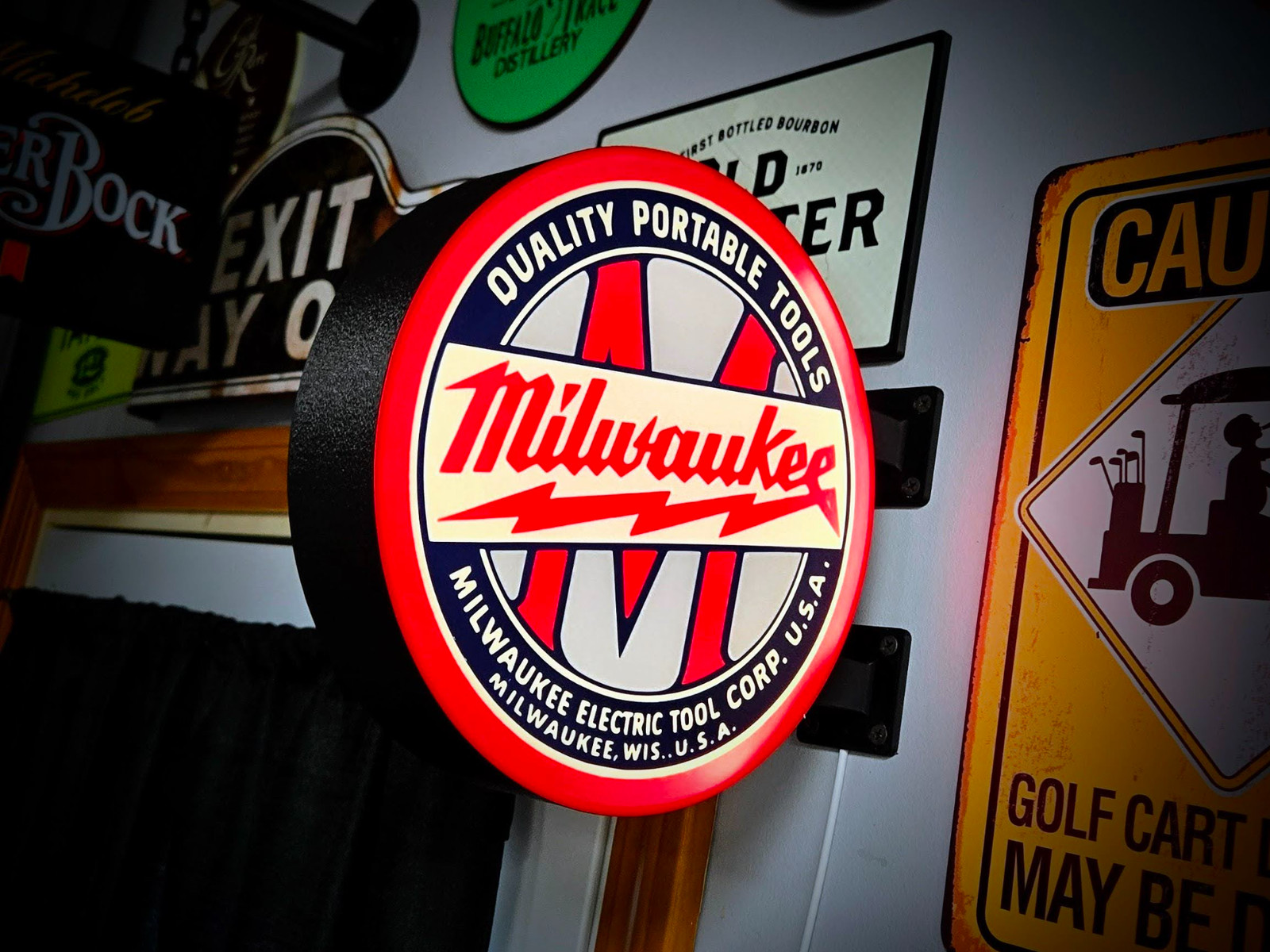 MILWAUKEE TOOLS ~ 2-Sided Gas Station Lightbox Sign 3D Printed