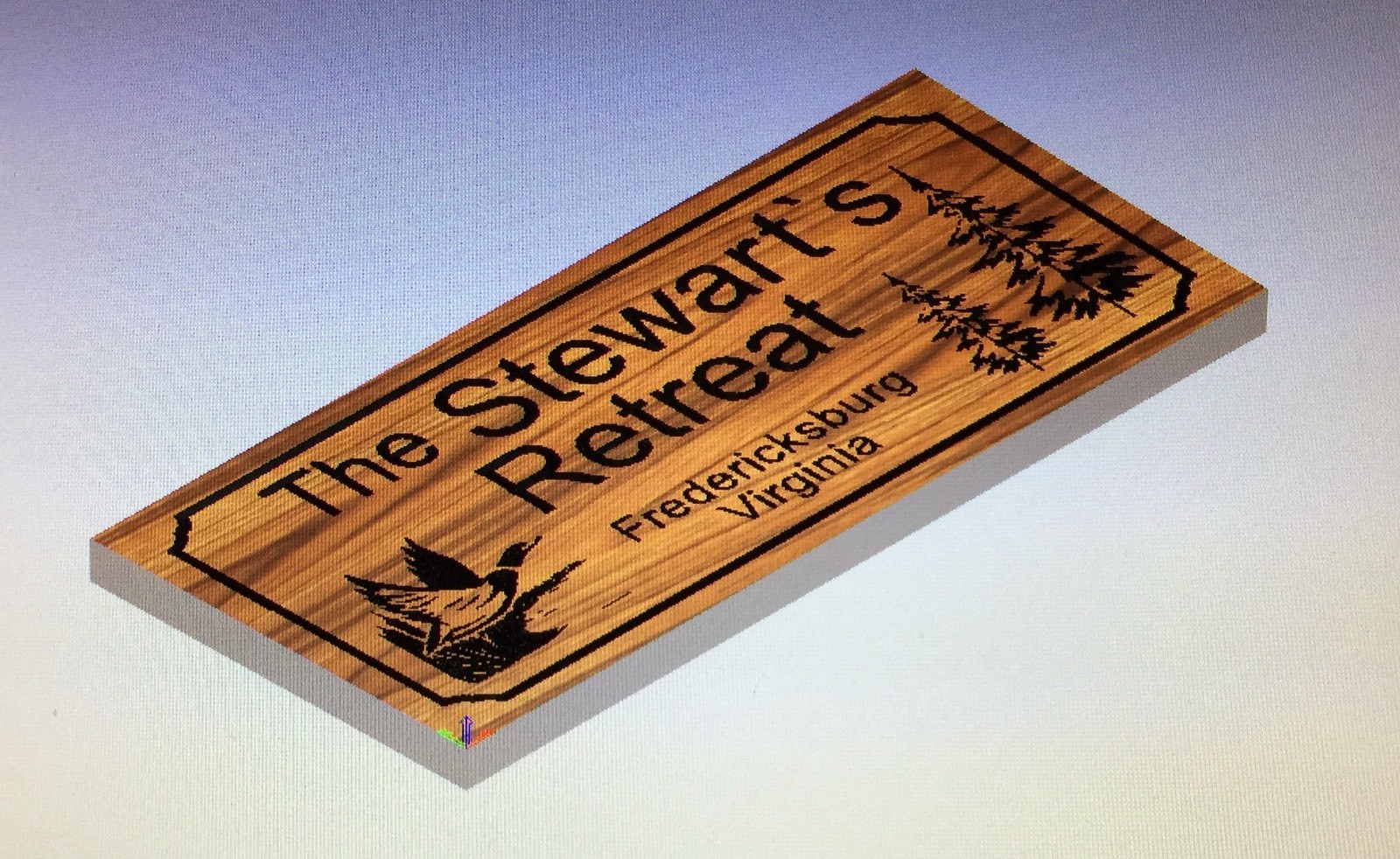 Personalized Cabin Retreat Vacation Lake House Family Campsite Signs Gift Trout