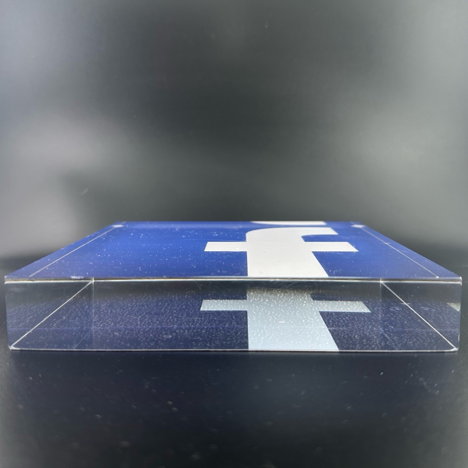 Facebook Logo Acrylic Display Block 6” Desktop Sign Tech Office Decor Meta