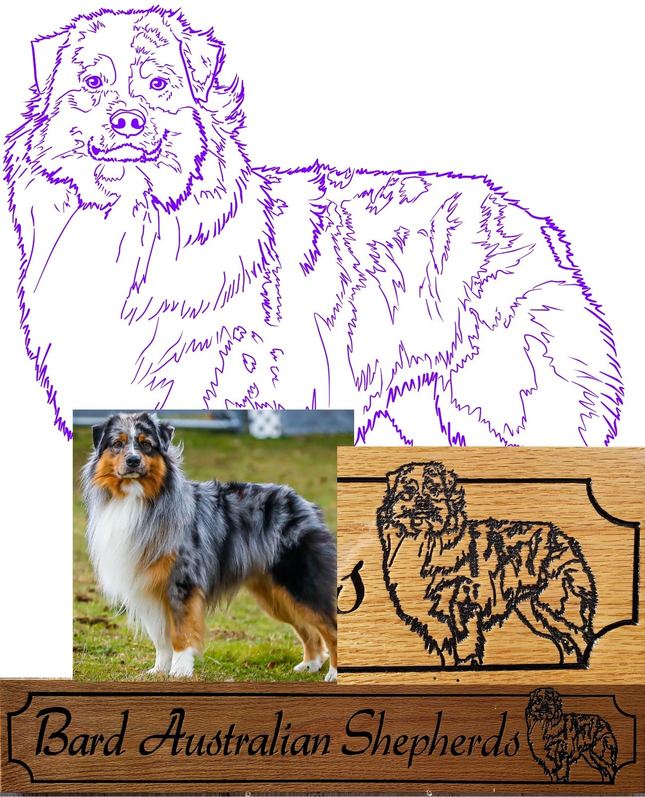 Custom Pet Portrait Sign | Hand-Painted Wooden Pet Name Plaque | Dog or Cat Love