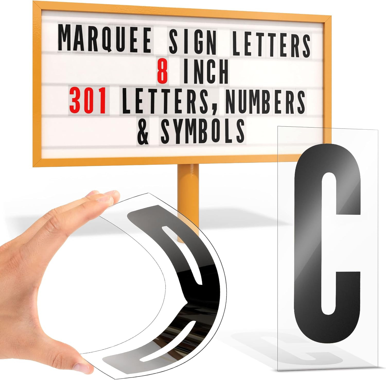 Marquee Letters, Sign Letters, Letter Sign, Outdoor, Plastic, 301 Pc | Plexigla
