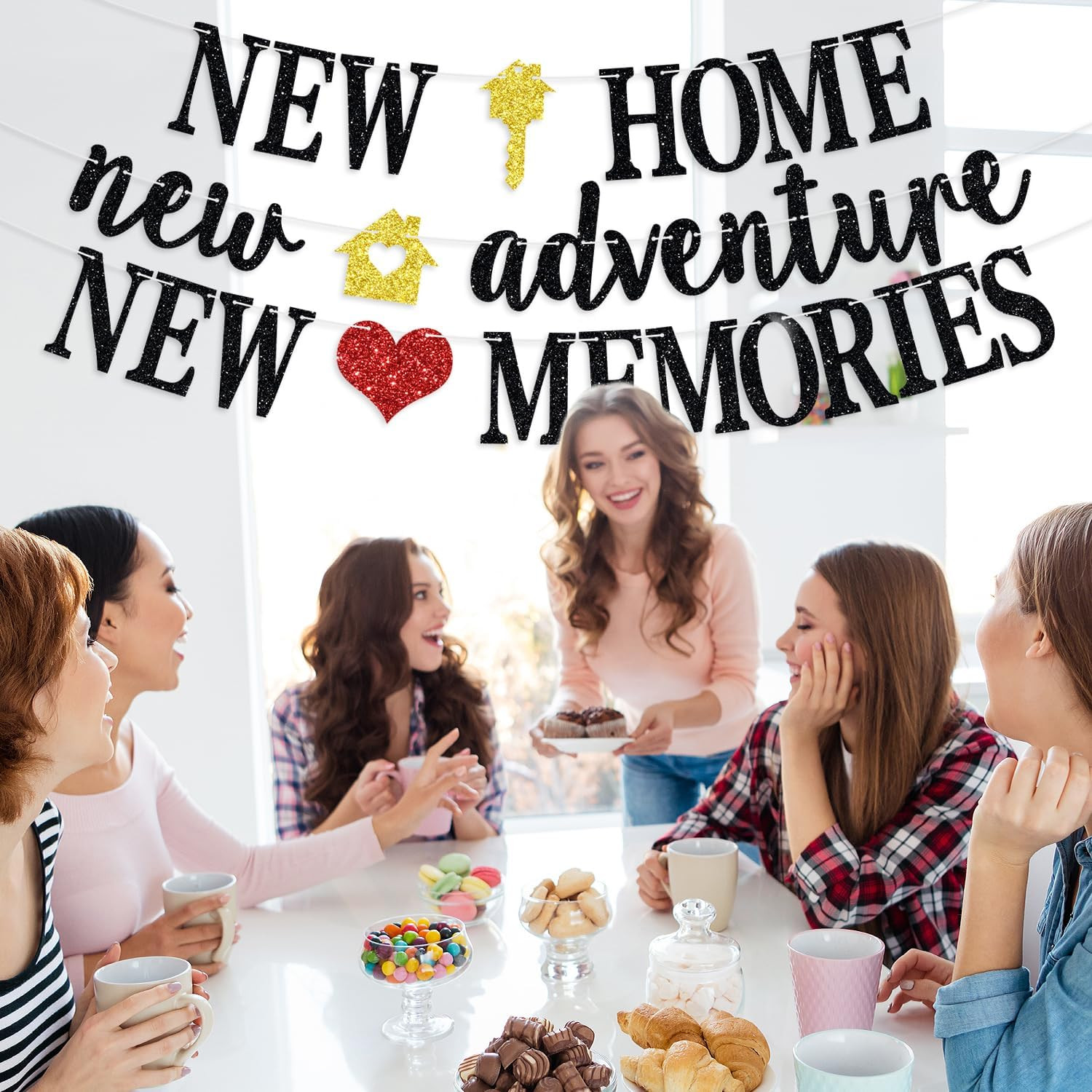 New Home New Adventure New Memories Banner, Welcome Home/Housewarming Party