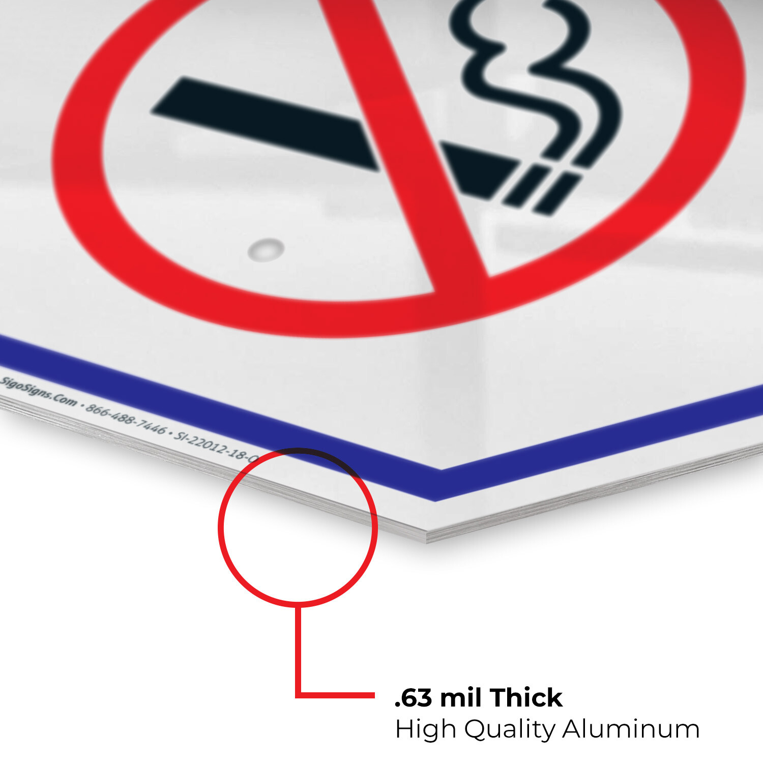 Sigo Signs No Smoking Sign,