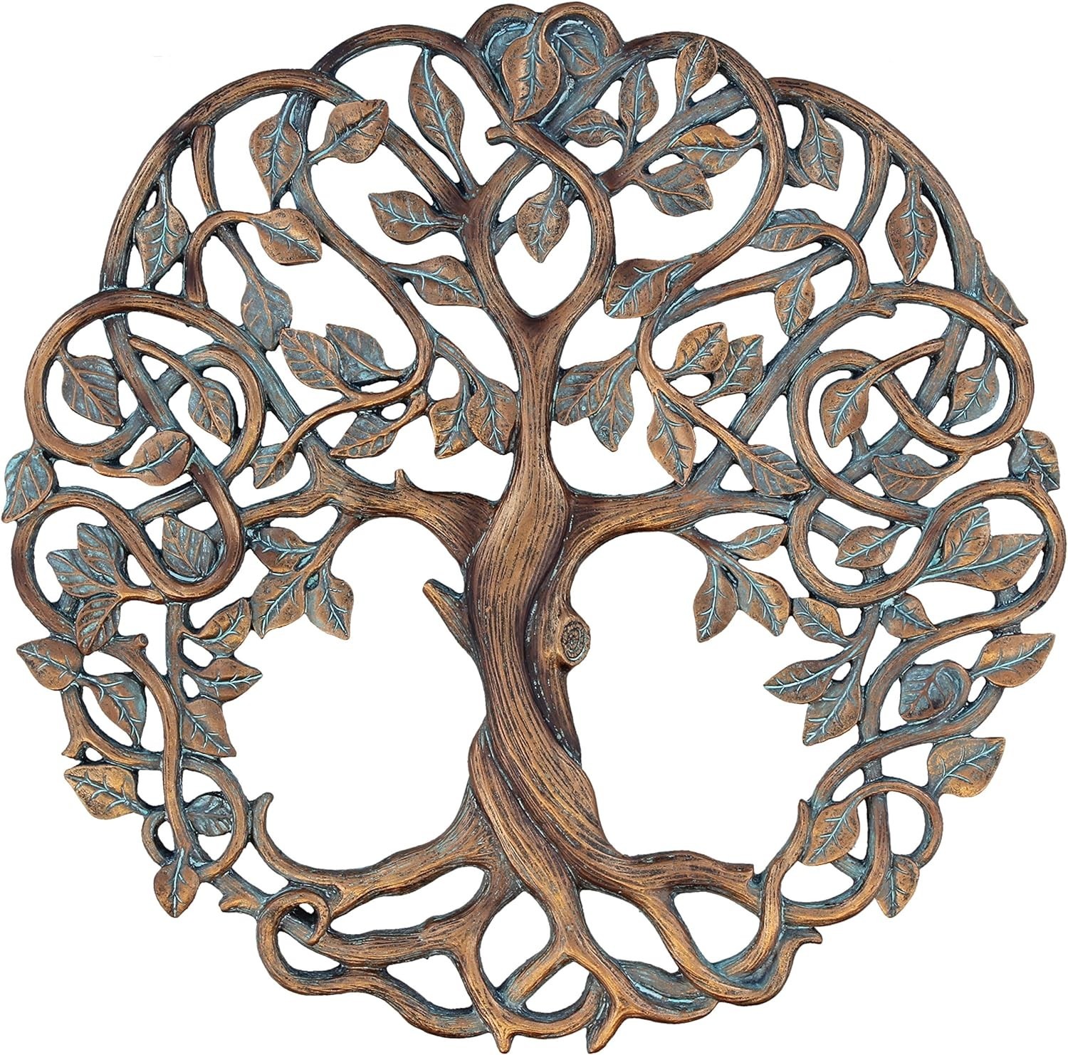 Rustic Tree of Life Wall Plaque – 11.6″ Celtic Sculpture