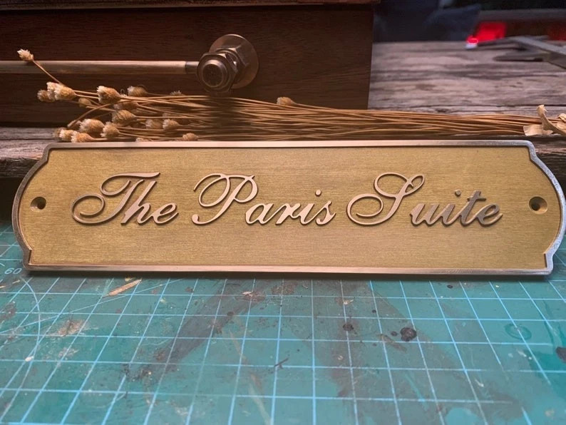 Customized classic brass signs – Nautical signs and plaques – Heavy duty 3D
