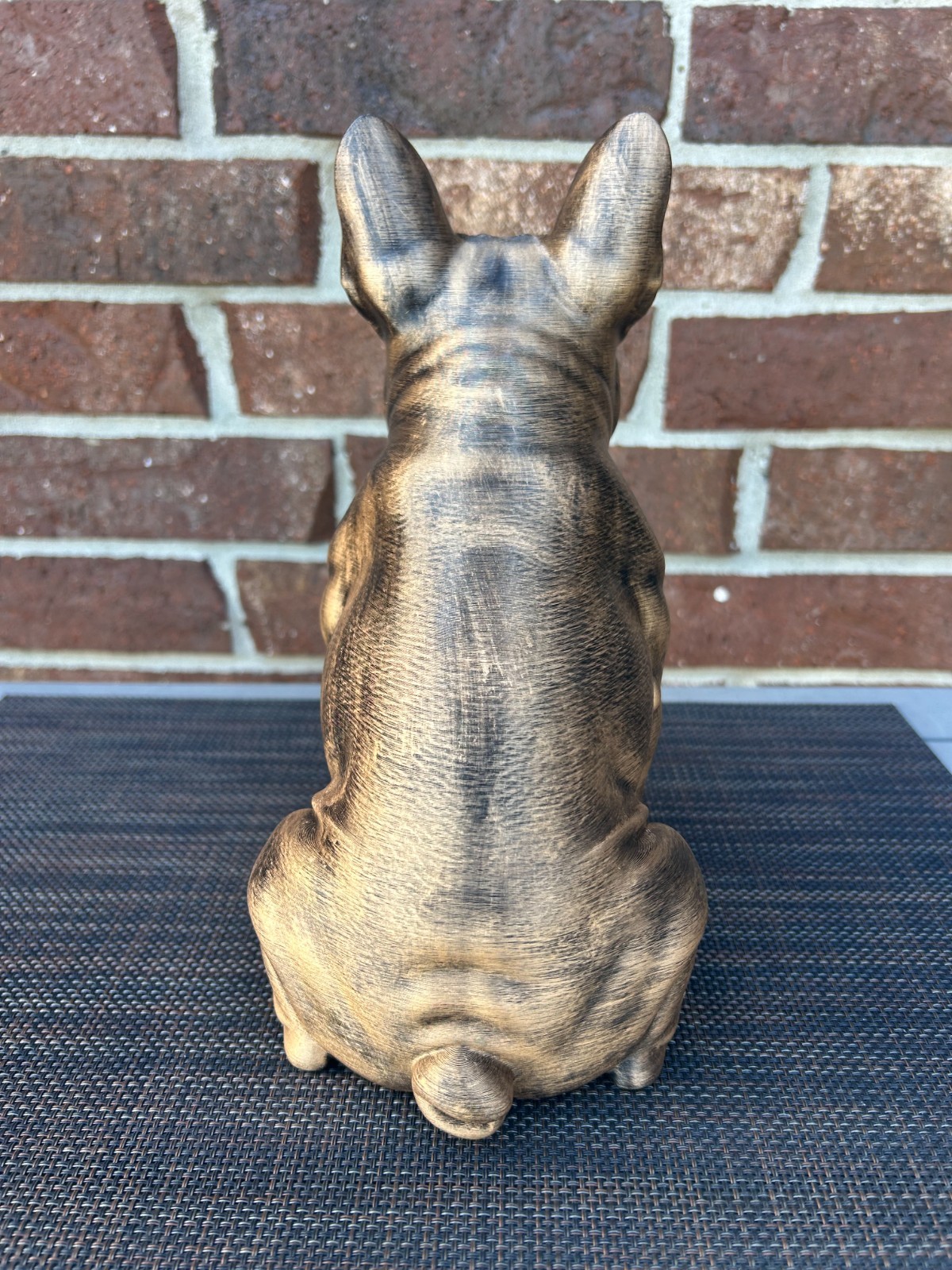 French Bulldog Statue 3d Printed Hand Painted Weighted Personalized Decor
