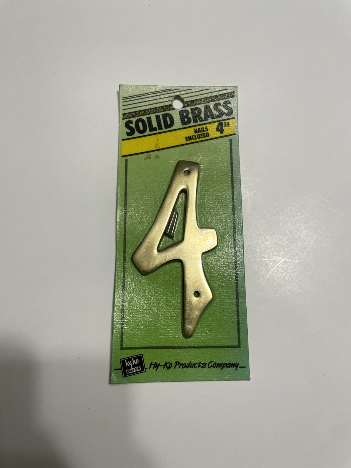 HY-KO 4″ Solid Brass House Number – BR40 – Pick Number(s) Read Info