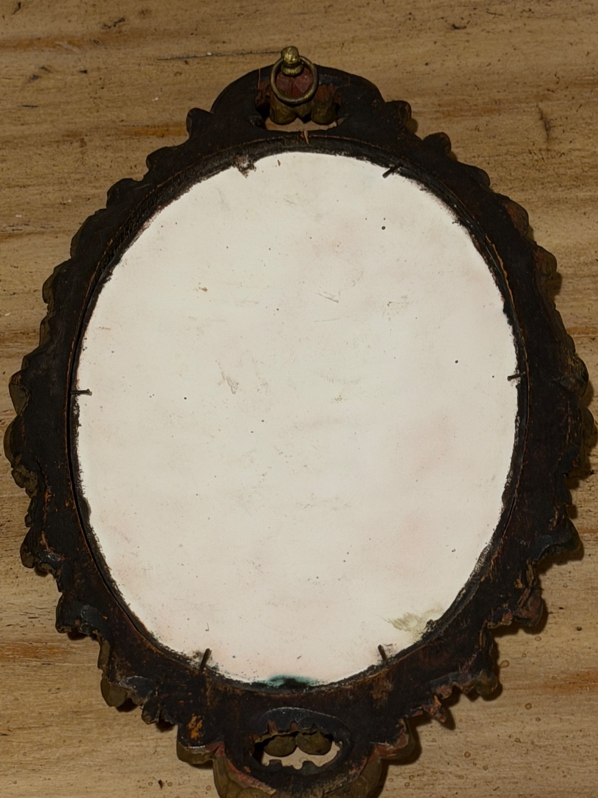 Antique Enamel Plaque/Picture