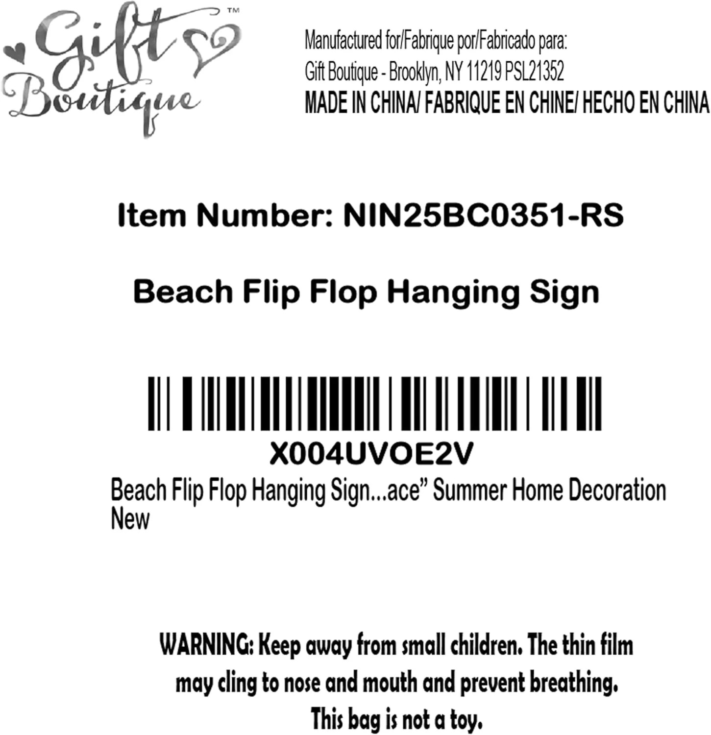 Wooden Flip Flop Beach Decor Sign Nautical Coastal Wood Wall Decor with Rope Han