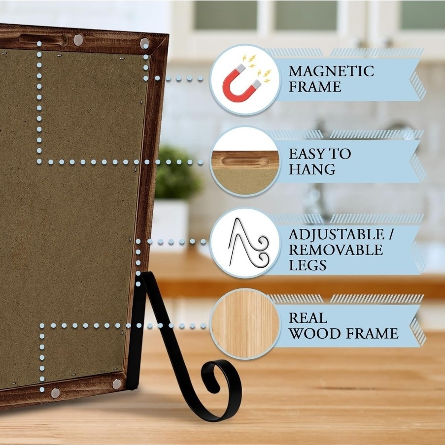 TenXVI Designs 11″x17″ Freestanding or Hanging Vertical & Horizontal Magnetic.W2
