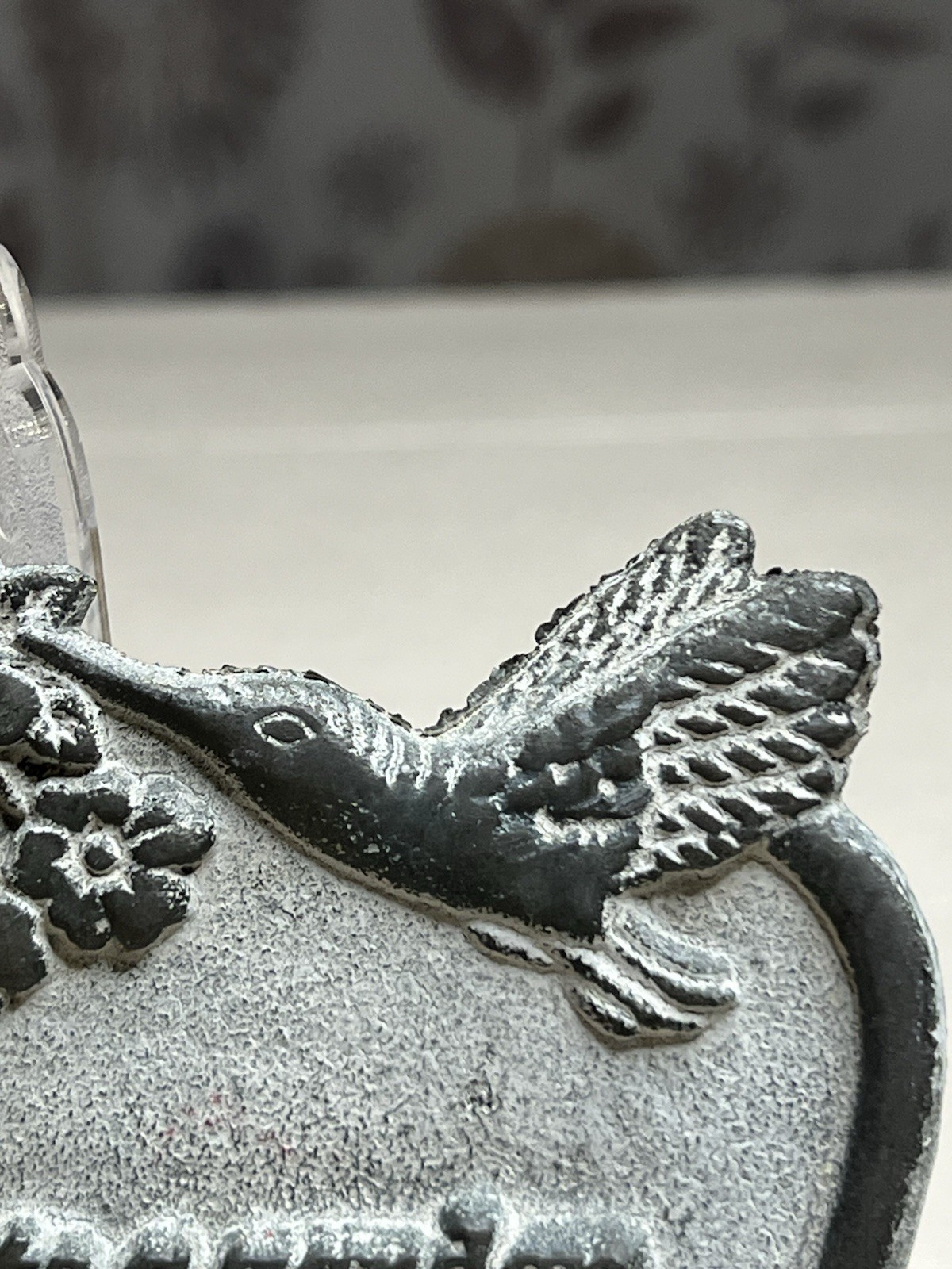 Garden Cast Metal Plaque Hummingbirds “She Who Plants A Garden Plants Happiness”