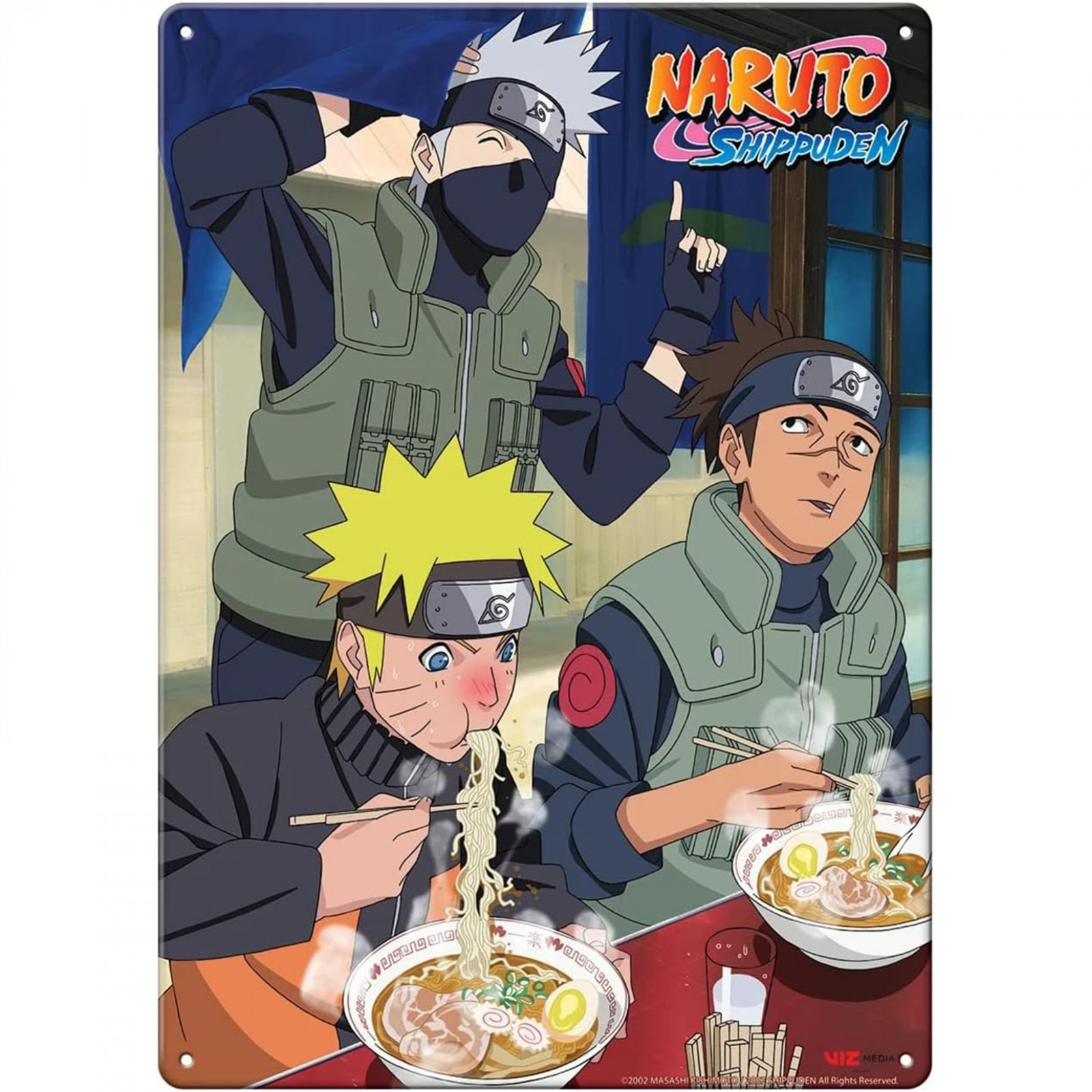 Naruto Ramen Night Metal Sign Multi-Color
