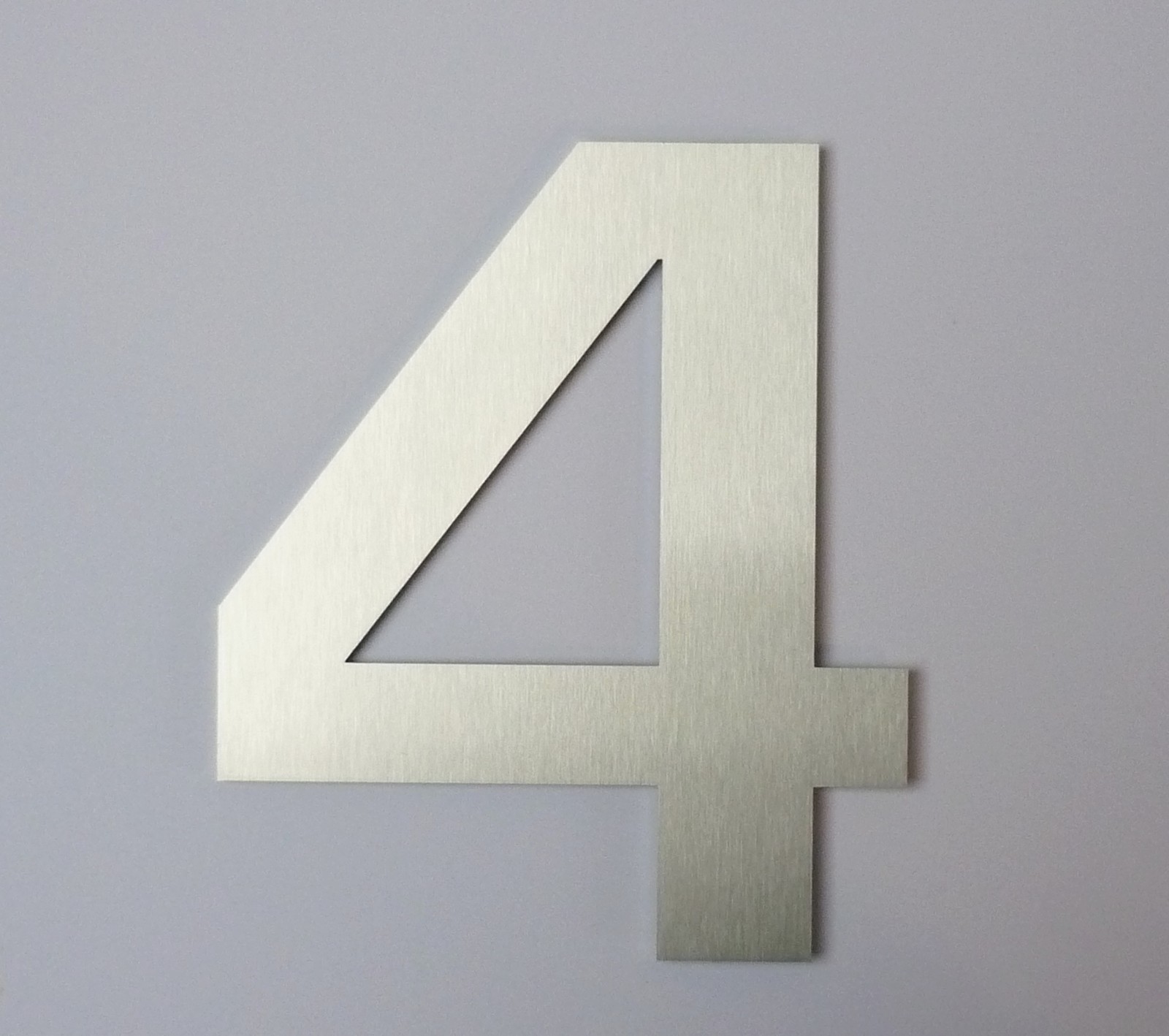 Extra Large 25cm / 30cm Contemporary Stainless Steel House Number