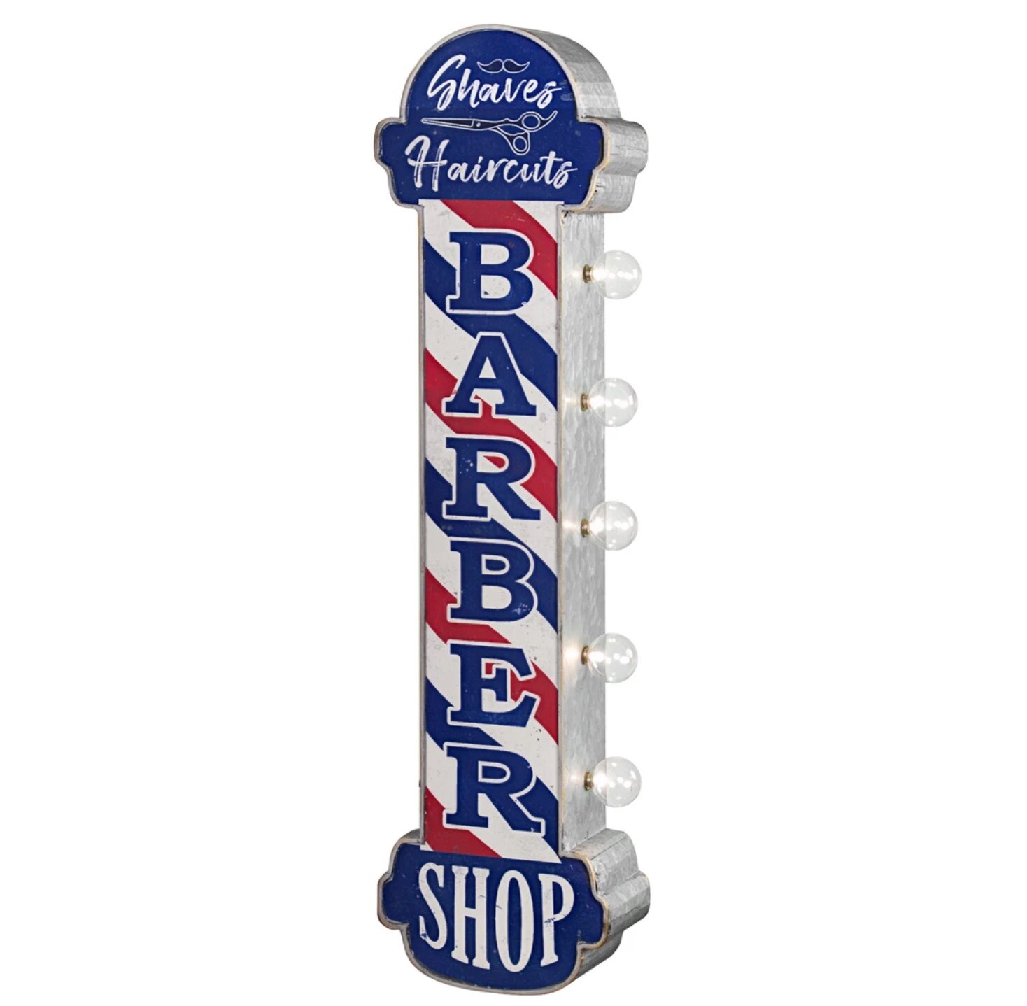Barber Shop Marquee LED Sign, Vintage Style, Double Sided 30″, Battery Operated