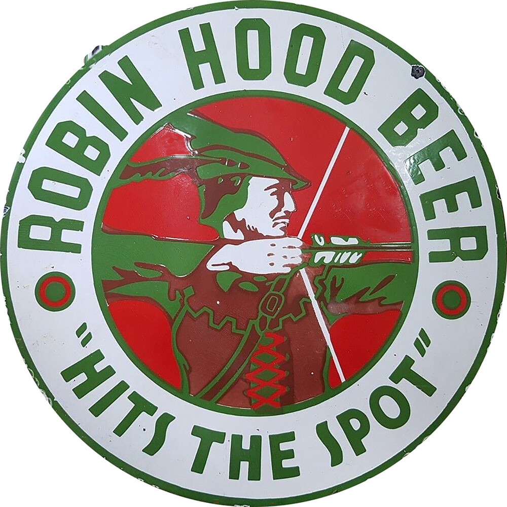 Vintage Robin Hood Beer Ad Reproduction Metal Sign FREE SHIPPING