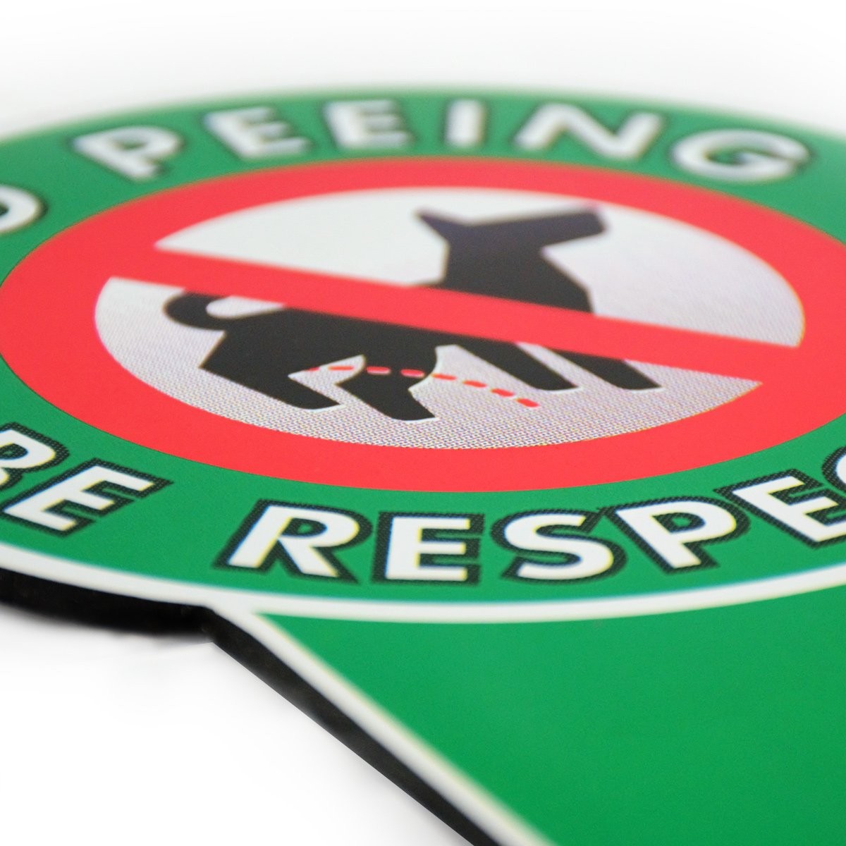 6″x12″ No Peeing Dog Sign | Dog Stake for Yard Pick Up After Your Dog Sign