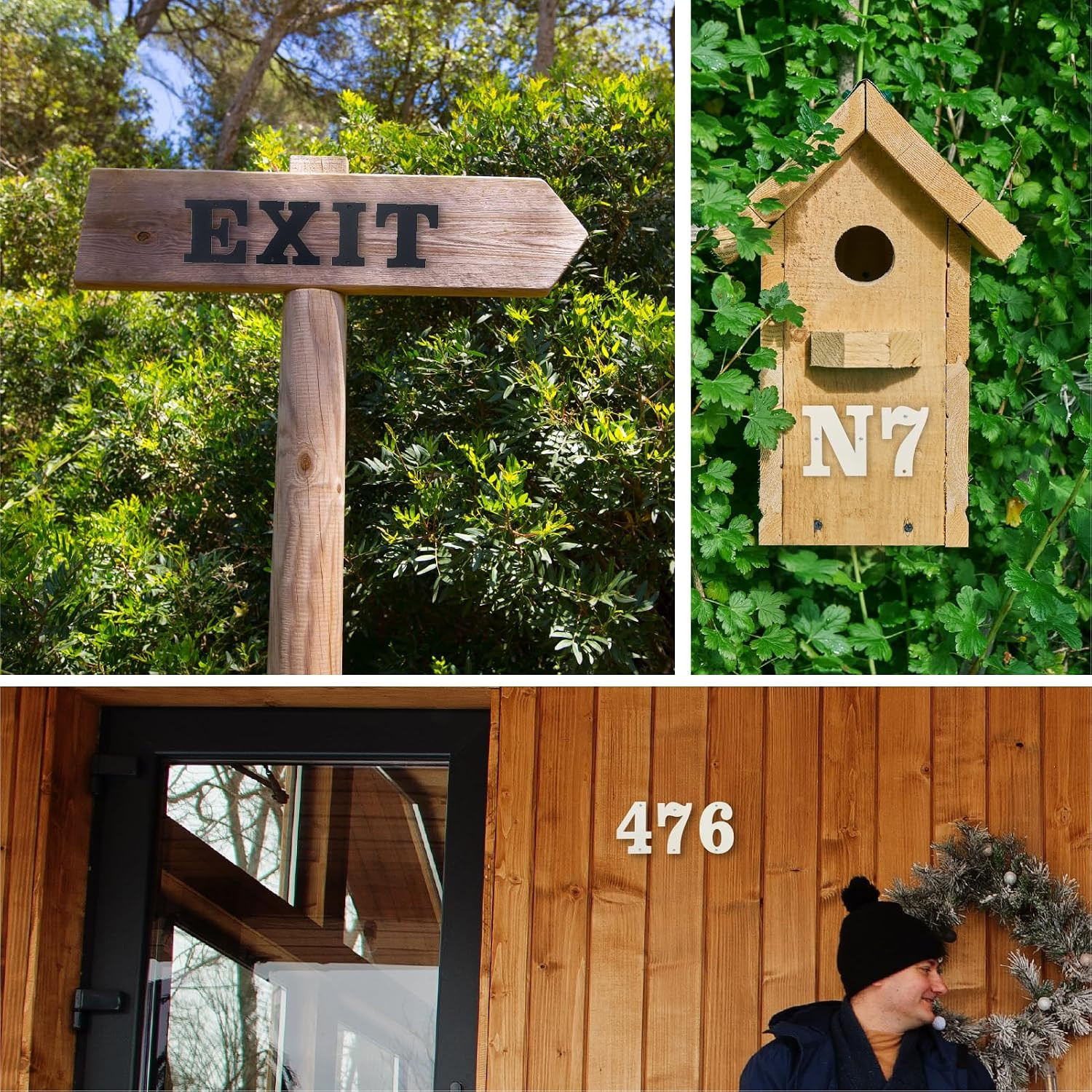 3″ 4″ 5″ 6″ 8″10″ 12″ House Numbers and Metal Letters for Outdoor Signs – Coated